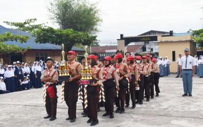 SMP Budi Dharma Dumai Memperolah Juara 1 Umum Pramuka